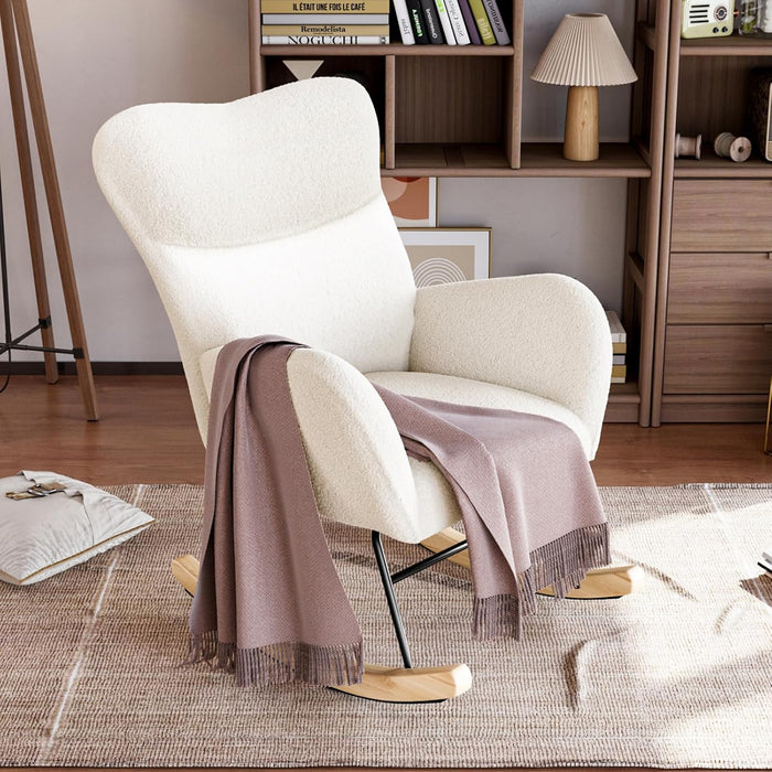 Joolihome Teddy Upholstered Rocking Chair