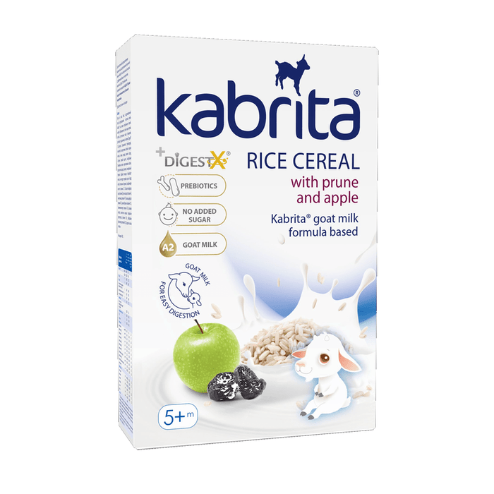 Kabrita Rice Cereal with Prune, Apple and Goat Milk from 5 months (180g) - Formuland