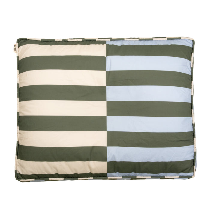 KIN Bed Rectangle - Beached Olive Blue