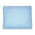 KIN Bed Rectangle - Blue Checkers