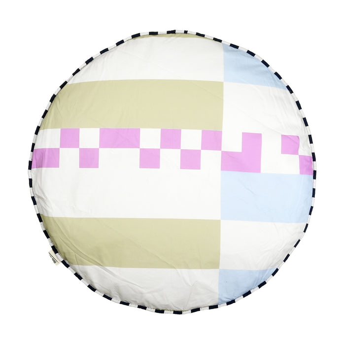 KIN Bed Round - Signal Olive Blue