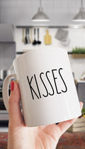 Kisses White Mug | Sarcastic Me