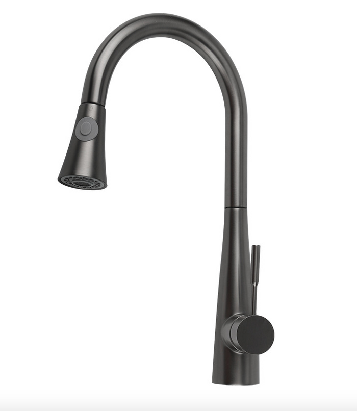 Kitchen Sink Mixer - Round Series Gun Metal