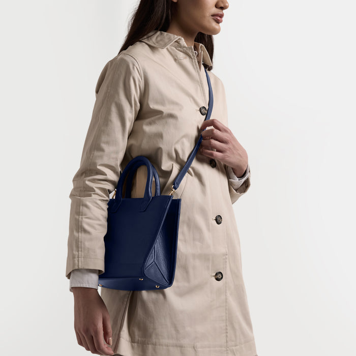 Kress Mini Top Handle Bag Navy Blue