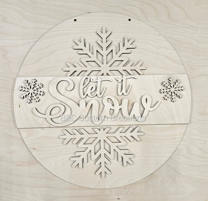Let it snow snowflake