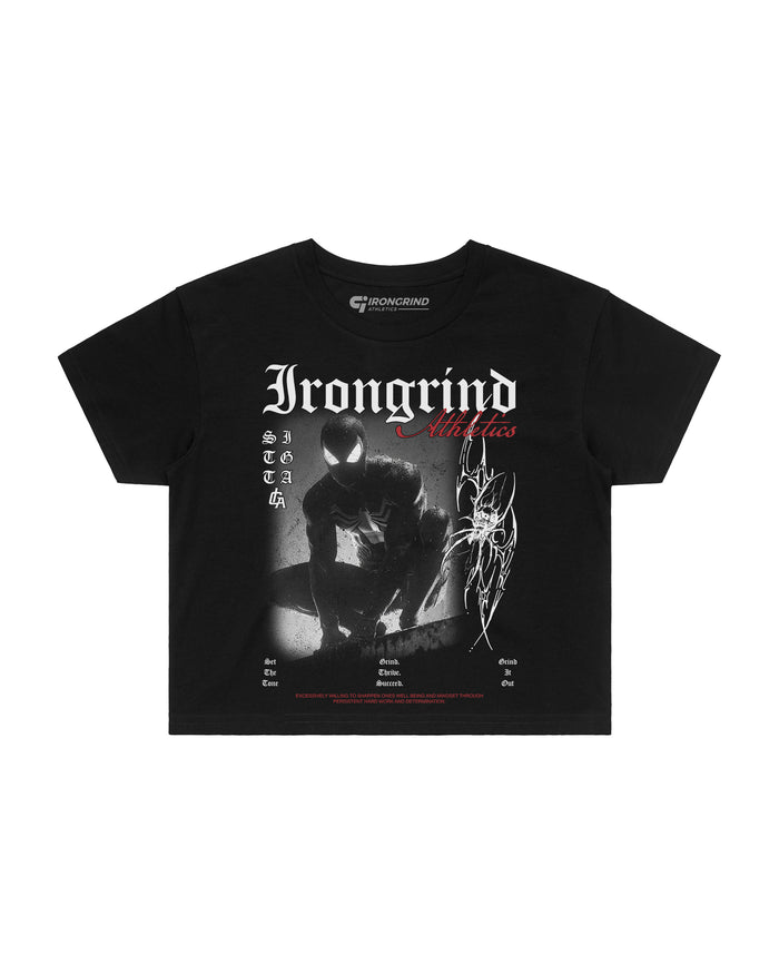[Limited Edition] 'Mrvl: Symbiote Spider' Wo's Crop Top