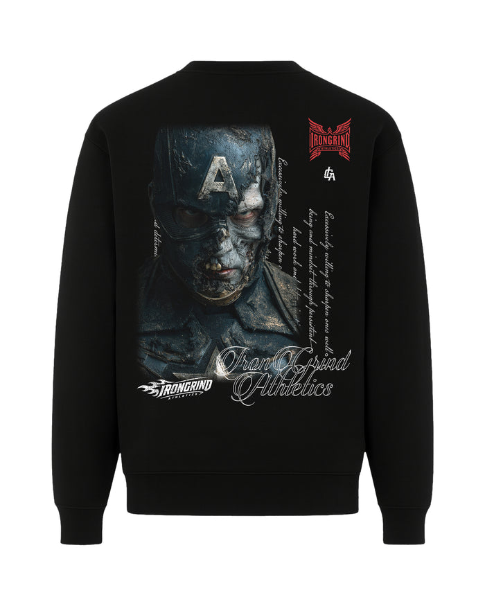 [Limited Edition] 'MRVL Zombies: Captain America Zombie' Premium Crew Neck