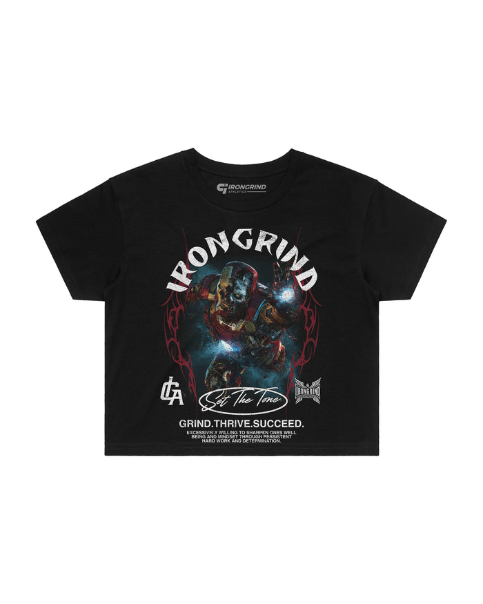 [Limited Edition] 'MRVL Zombies: IronMan Zombie' Wo's Crop Top