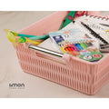 Limon Bamboo Basket With Steel Handle Product Code 1382
