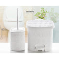 Limon Dustbin & Brush Set Product Code:1610
