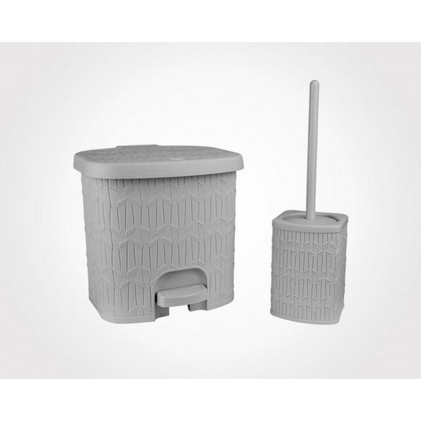 Limon Dustbin & Brush Set Product Code:1610