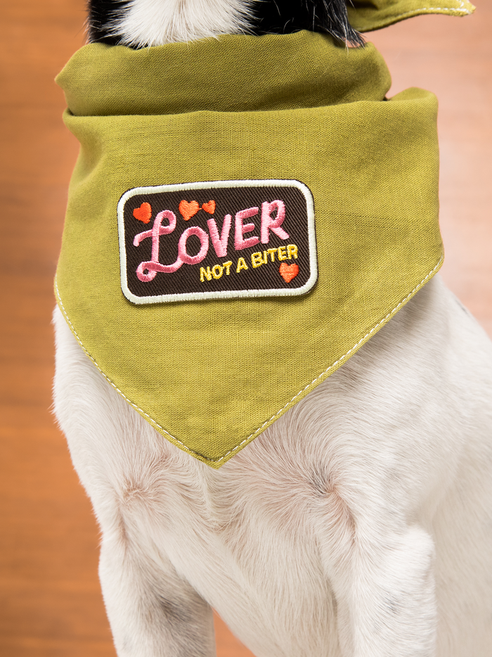 Lover, not a biter Badge