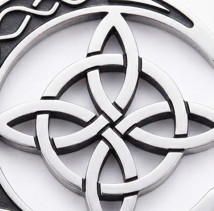 Lunara – Celtic Moon and Knot Pendant