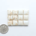 Magnesite Cabochons are a must-have for jewelry makers. These stones feature a unique blend of white and brown making them perfect for a variety of designs.
