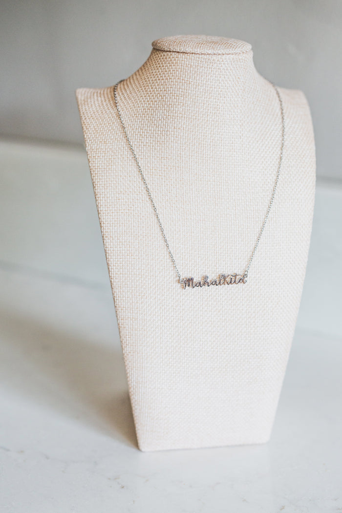 Mahal Kita "I love you" Tagalog Script Necklace