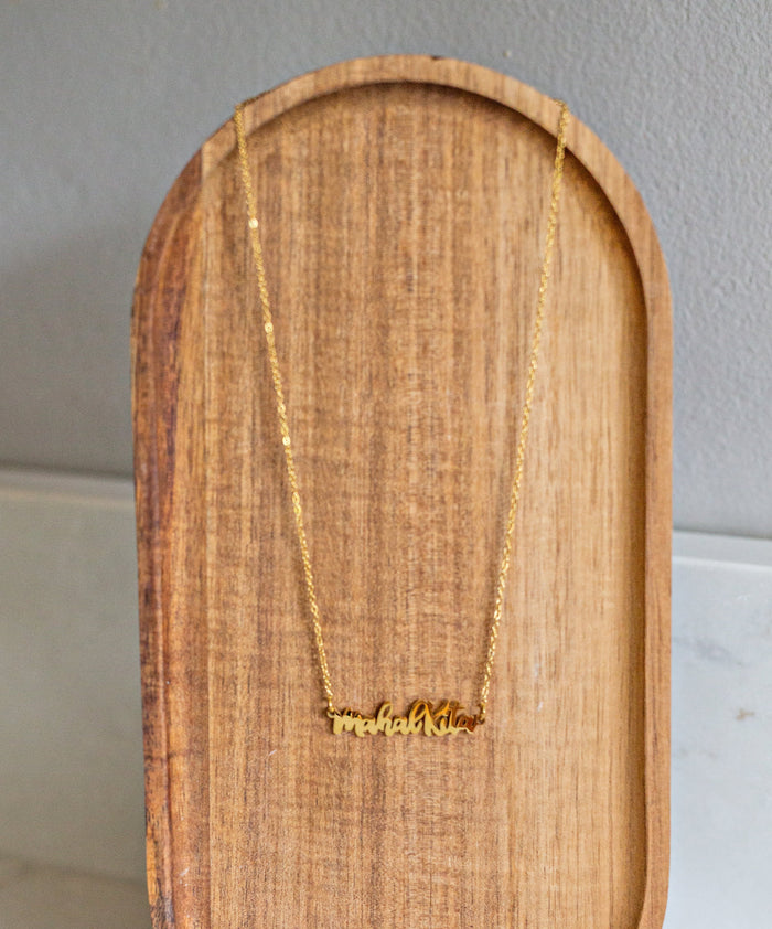 Mahal Kita "I love you" Tagalog Script Necklace