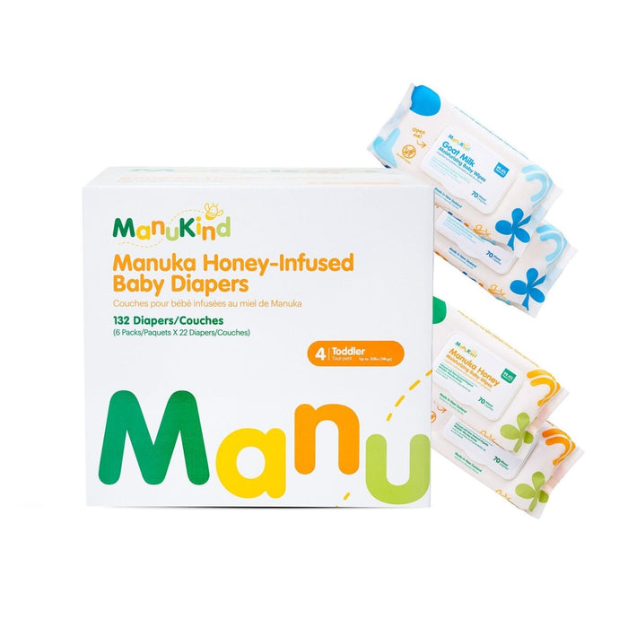 Size 4 / Diapers + Wipes Bundle