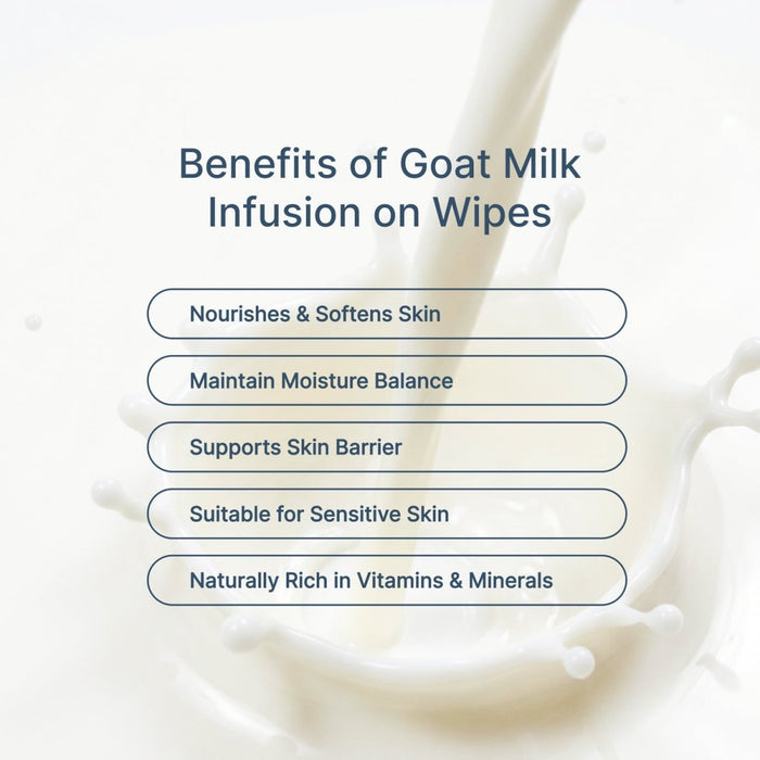 New Zealand Goat Milk Infused Wipes - Formuland
