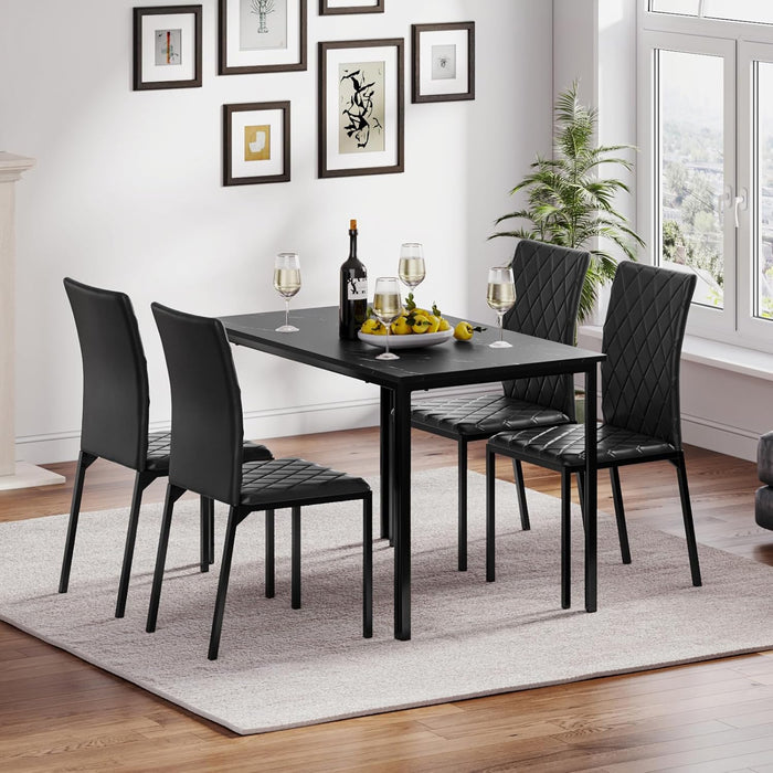 Black Table / Black Chairs