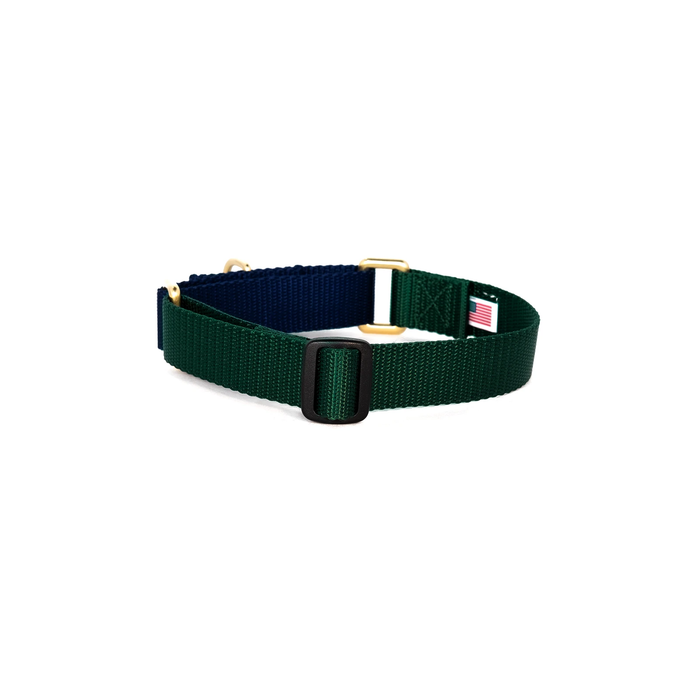 Martingale Collar - Forest & Navy