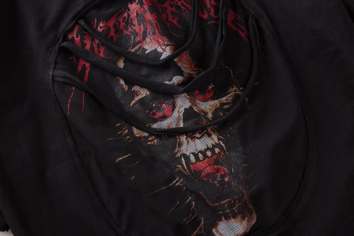 Men's Casual Ripped Short Sleeve Hip Hop T-Shirt