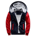 Men's Color Block Hooded Zip-Up Sweatshirt Jacket