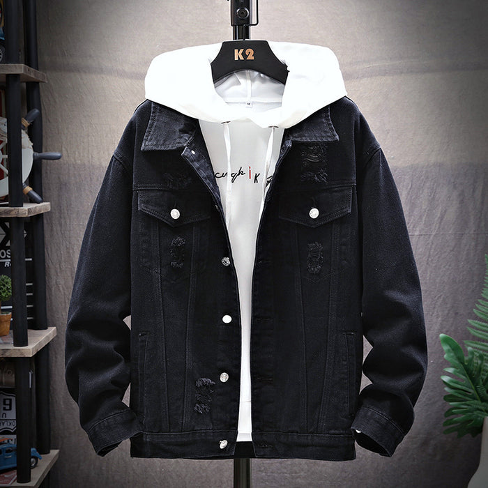 Men's Korean Style Denim Jacket Mozambique - Couple Autumn Fashion Jacket