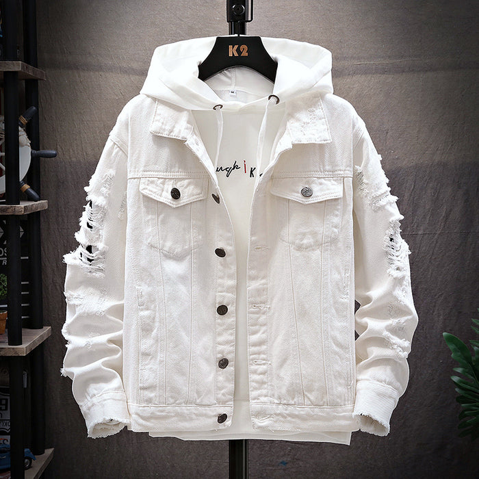 Men's Korean Style Denim Jacket Mozambique - Couple Autumn Fashion Jacket