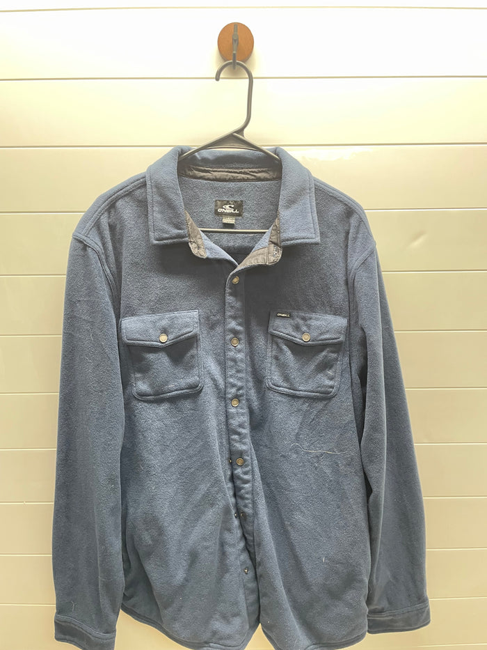 Men’s large fleece button up