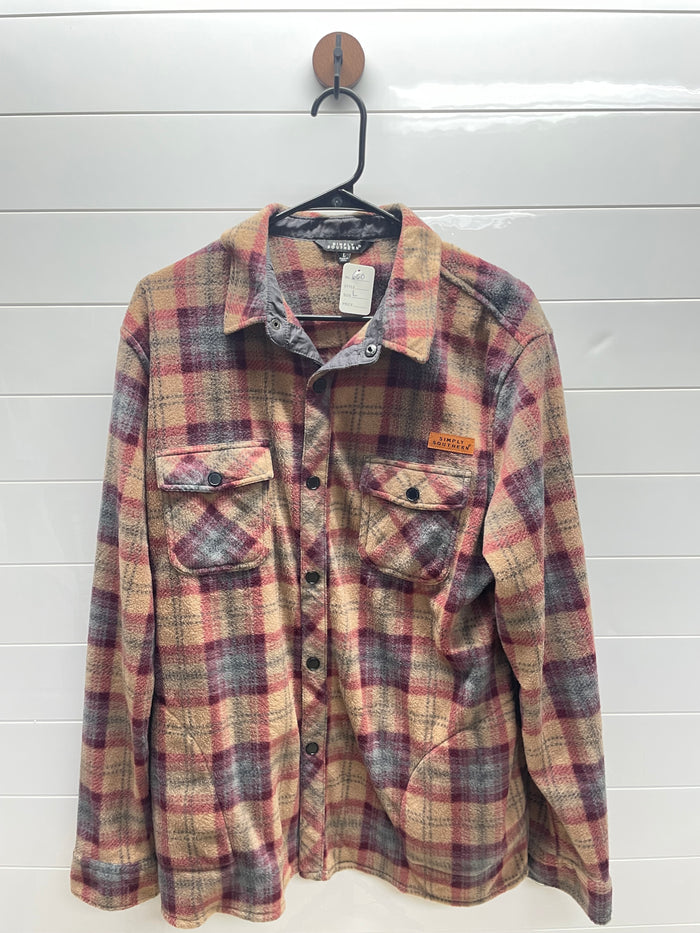 Men’s Large Fleece Button Up