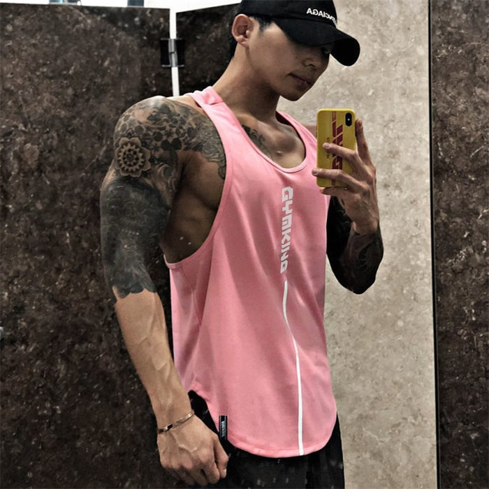 Men's Sleeveless Gym Workout Fitness Vest Tops