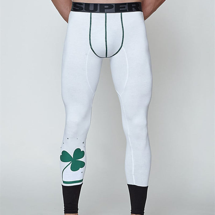 Men's Slim Fit Printed Thermal Fashion Pants