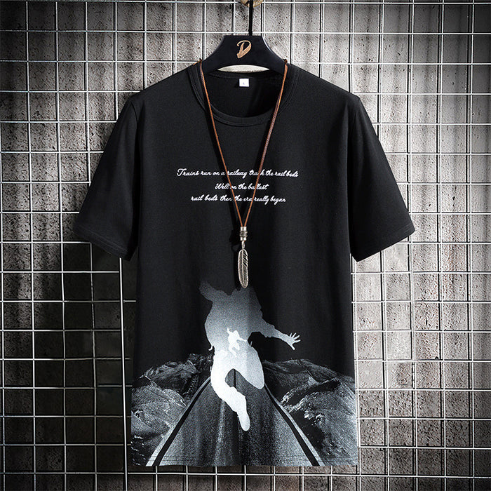 Men's Summer Short Sleeve Cotton T-Shirt (Casual Style)