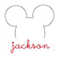 Mickey Outline + Name
