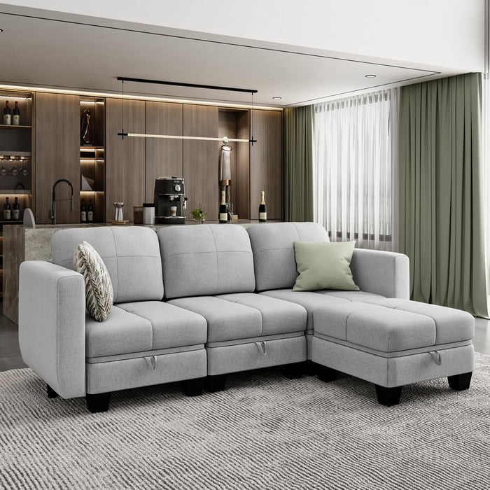 3 Seat with Footstool
