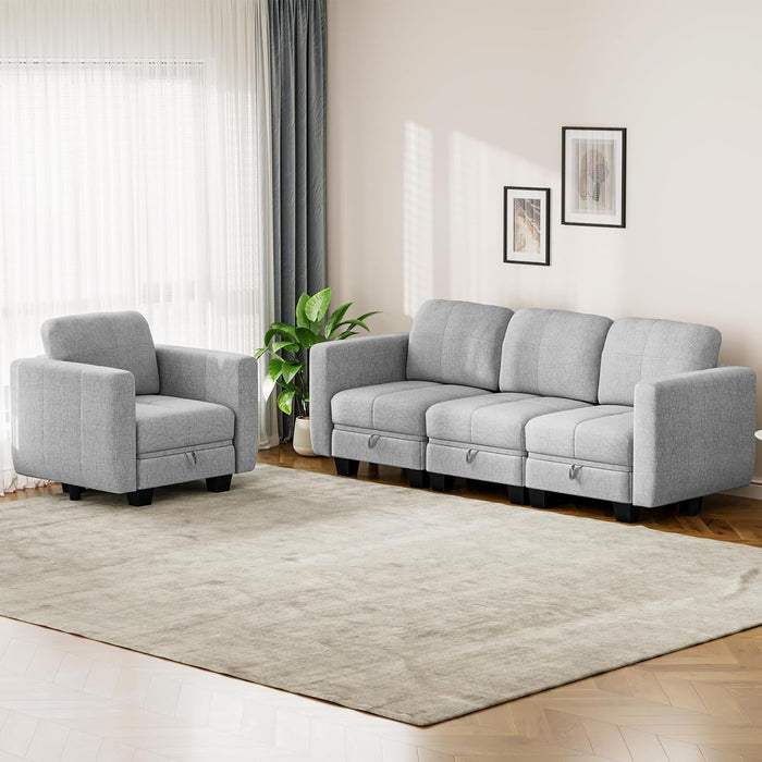 Modular Sectional Sofa with Storage