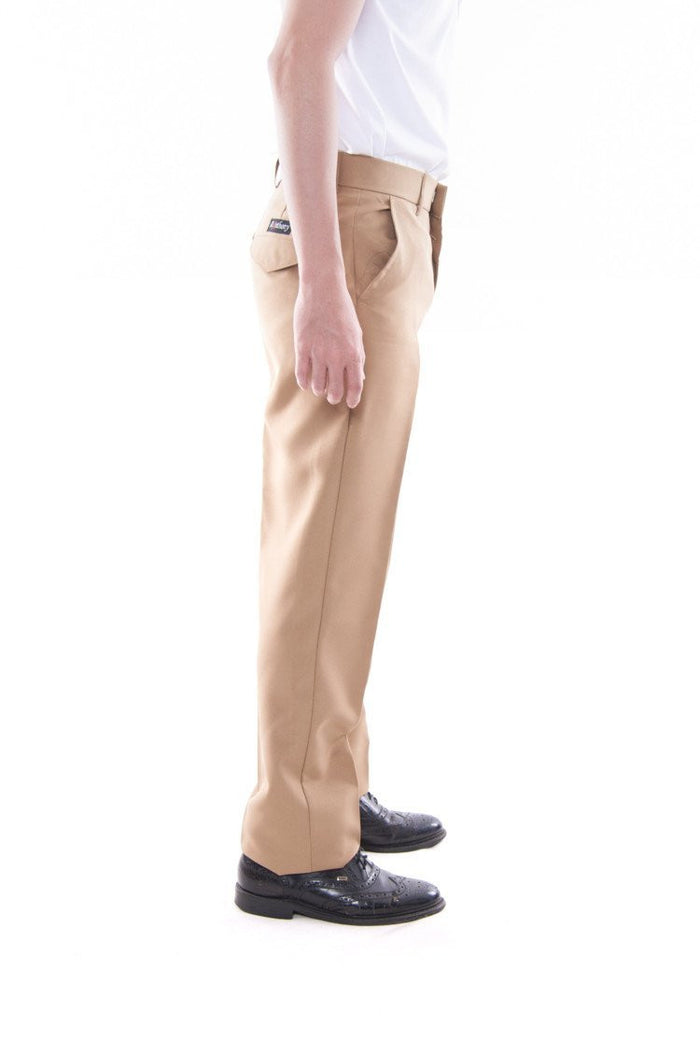 BARONG WAREHOUSE - MP04 - PRE-ORDER - Men's Regular Fit Wool Slacks Tan