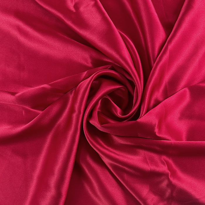 Mulberry Silk Charmeuse - Raspberry - 19mm - Extra Wide 55"