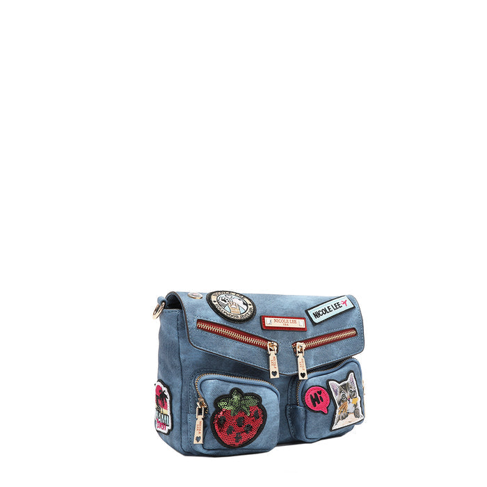 MULTI PATCH FLAP CROSSBODY