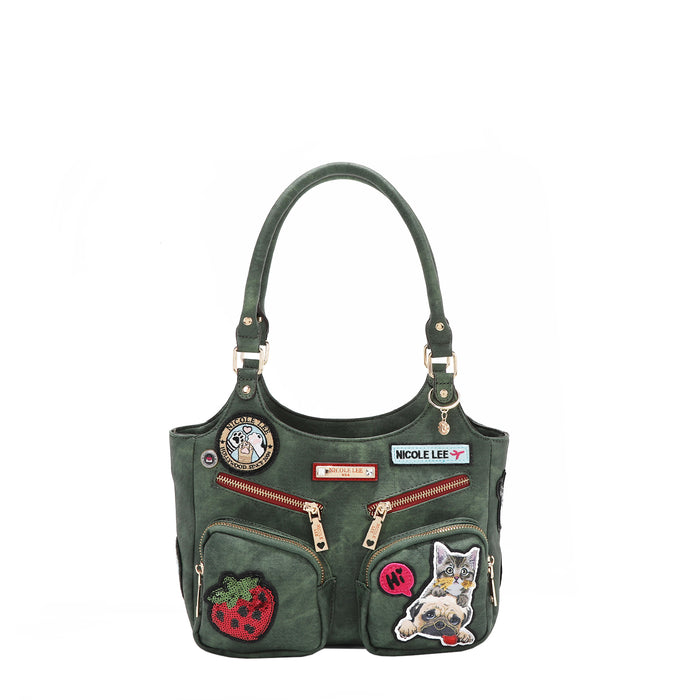 MULTI PATCH SHOULDER BAG