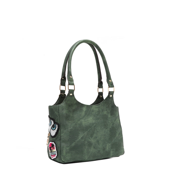 MULTI PATCH SHOULDER BAG