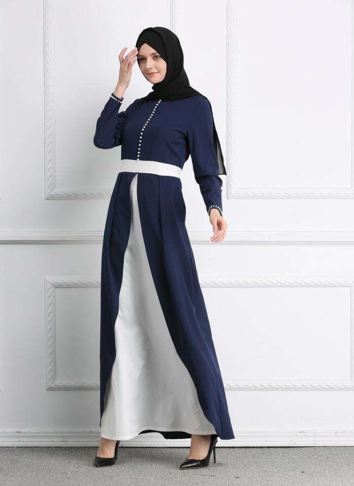 Muslim Abaya Long Dress Mozambique - Middle Eastern Modest Maxi Dress