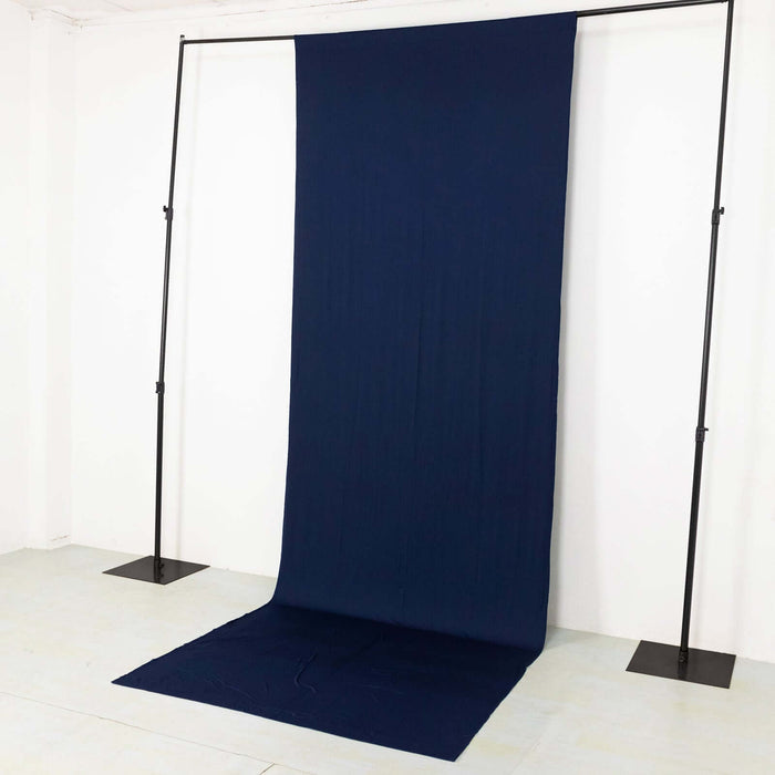 Navy blue fabric backdrop for photography or events