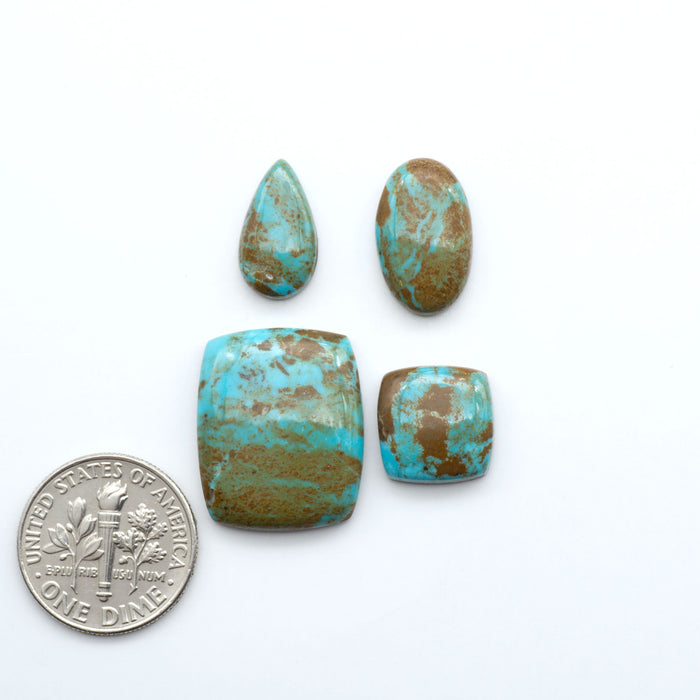 Number 8 Turquoise Cabochons have been selected for their quality and unique appearance. Don't miss the chance to add a one-of-a-kind piece to your collection.