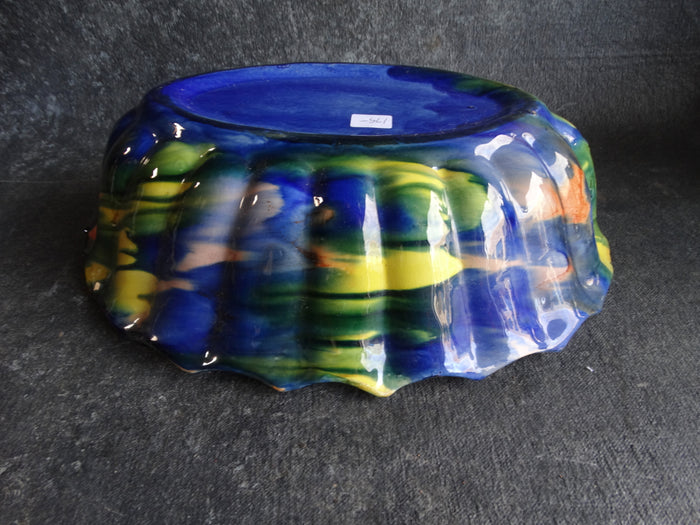 Oaxacan Scallop-edged and Ridged Dripware Bowl M2660