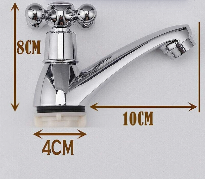 Pair Traditional Double Basin Taps for Kitchen Basin Sink