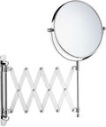Pantograph Extension Makeup Mirror - 7x/1x Reversible, in Polished Chrome or Matte Black