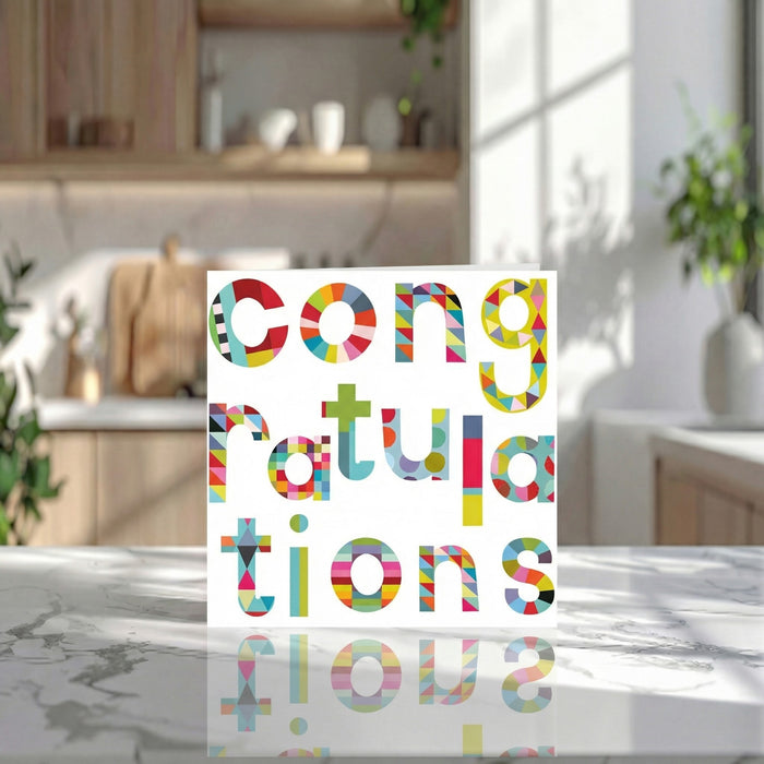 Patterned Congratulations Card