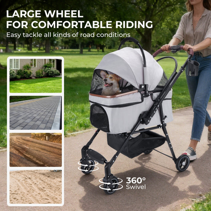 PawCruise The Luxury Foldable Pet Stroller Your Dog Deserves