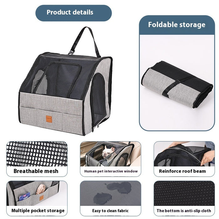PawVault Foldable Pet Travel Cage & Waterproof Mat